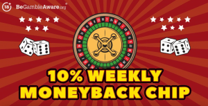 Claim a 10% Weekly Moneyback Chip on Rizk